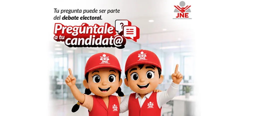 JNE INVITA A CIUDADANÍA A ENVIAR SUS PREGUNTAS PARA LOS DEBATES ELECTORALES DE LAS ERM 2026